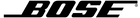 BOSE logo. Horizontal. Black and white.