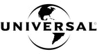 Universal Pictures logo. Black and white. 