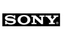 SONY logo. Horizontal. Black and white.