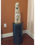 Black Alicante Laminate Cylinder Pedestal – Pedestal Source