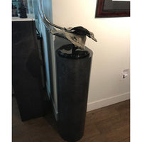 Black Alicante Laminate Cylinder Pedestal – Pedestal Source