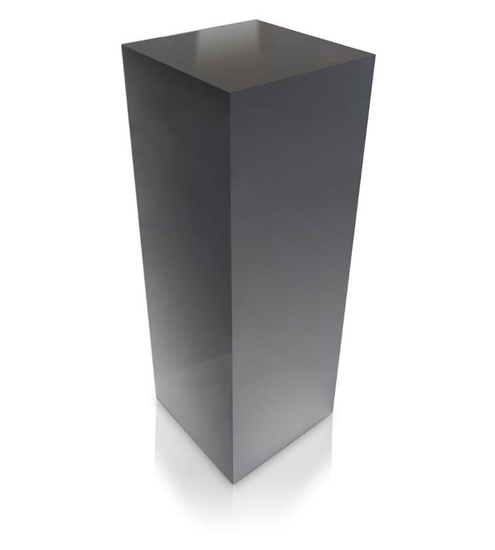 Black Gloss Laminate Pedestal 11-1/2&quot; x 11-1/2&quot; 24&quot; -- – Pedestal Source