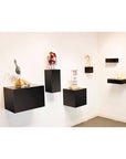 Black Laminate Floating Wall Shelf 11-1/2" x 11-1/2" x 4"h – Pedestal Source