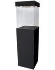 Black Laminate Modern Display Case 11.5" x 11.5" 72" ... – Pedestal Source
