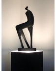 Black Laminate Pedestal with Ambient Light – Pedestal Source