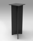 Black Laminate Quickset Collapsible Pedestal 11.5" x 11.5" 30" – Pedestal Source