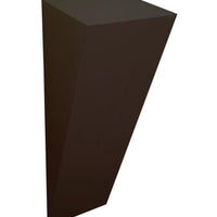 Black Laminate Wedge Wall Shelf 4" x 4" x 13"h – Pedestal Source