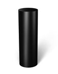 Black Satin Laminate Cylinder Pedestal 12" dia 12" -- – Pedestal Source
