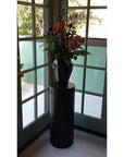 Black Satin Laminate Cylinder Pedestal – Pedestal Source