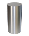 Brushed Aluminum Laminate Cylinder Pedestal 12" dia 3" – Pedestal Source