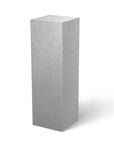 Brushed Aluminum Laminate Pedestal 11-1/2" x 11-1/2" 12" – Pedestal Source