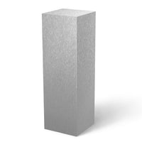 Brushed Aluminum Laminate Pedestal 11-1/2" x 11-1/2" 12" -- – Pedestal Source