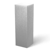 Brushed Aluminum Laminate Pedestal 11-1/2" x 11-1/2" 12" Ambient Light – Pedestal Source