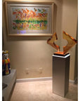 Brushed Aluminum Laminate Pedestal – Pedestal Source