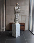 Calcutta Marble Laminate Pedestal – Pedestal Source
