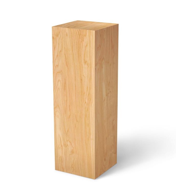 Cherry Pedestal - Wooden Pedestal - Real Wood Veneer | Pedestal Source