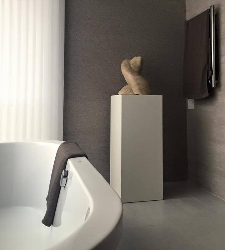 Dove Gray Laminate Pedestal - Art Display - Made in USA – Pedestal