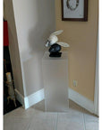 Frosted Acrylic Pedestal – Pedestal Source
