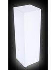 Lighted Acrylic Sign White Pedestal w/ Color-change LED 11-1/2" x 11-1/2" 24" – Pedestal Source