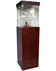 Modern Wood Display Case 11.5" x 11.5" 72" – Pedestal Source