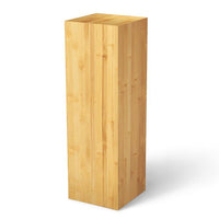 Natural Bamboo (real wood veneer) 11-1/2" x 11-1/2" 12" – Pedestal Source