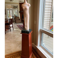 Rosewood-Dyed Alder Traditional Tapered Pedestal (real wood veneer) – Pedestal Source