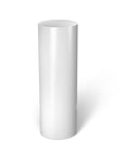 White Gloss Laminate Cylinder Pedestal 12" dia 18" – Pedestal Source