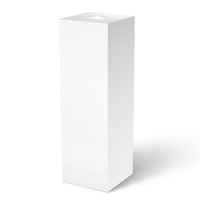 White Gloss Laminate Pedestal 11-1/2" x 11-1/2" 12" Spotlight – Pedestal Source