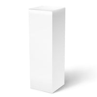 White Laminate Pedestal with Ambient Light 11-1/2" x 11-1/2" 12" – Pedestal Source