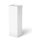 White Laminate Pedestal with Spotlight 11-1/2" x 11-1/2" 12" – Pedestal Source