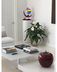 White Satin Laminate Cylinder Pedestal – Pedestal Source