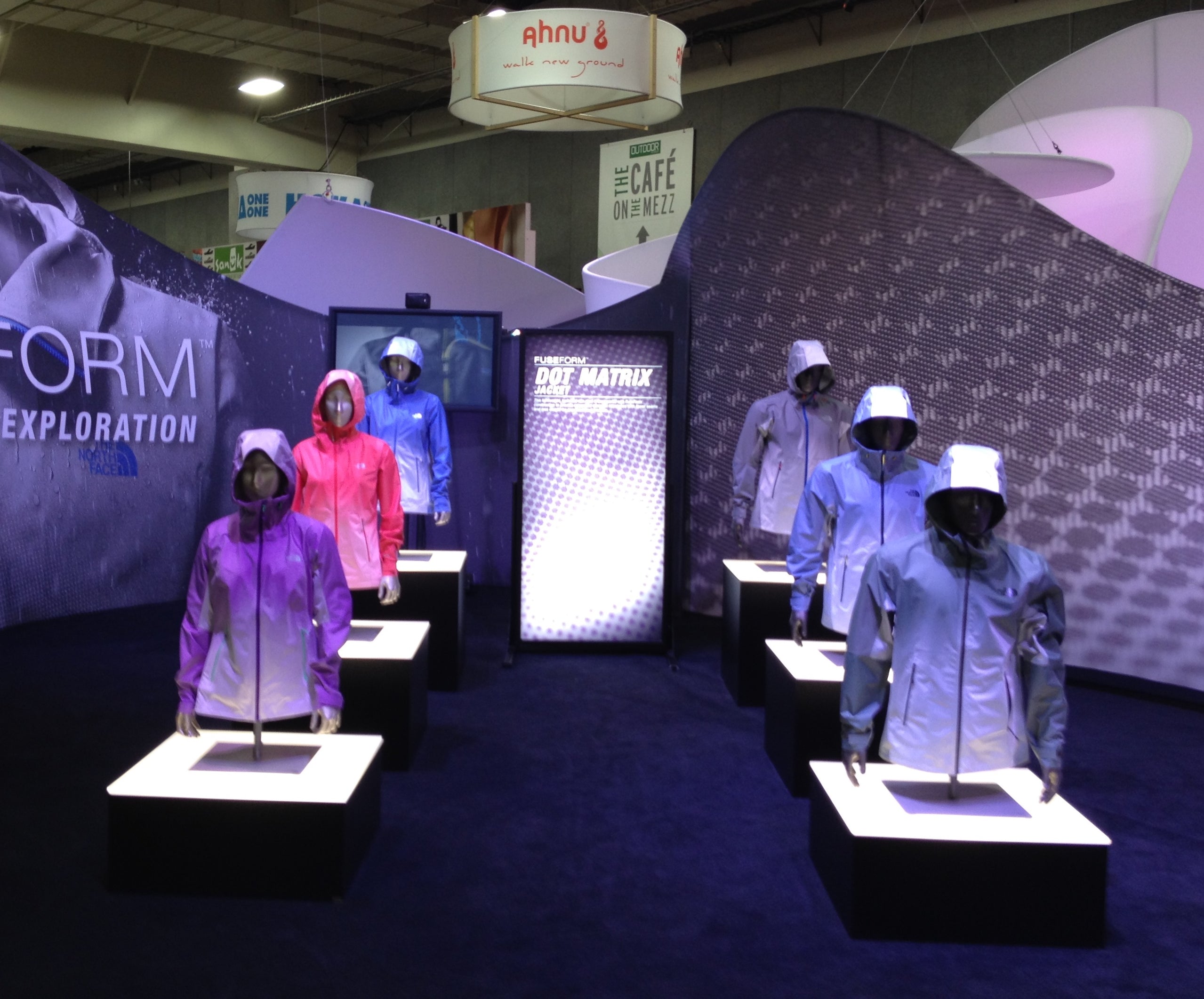 Black Ambient Pedestals for North Face's Booth