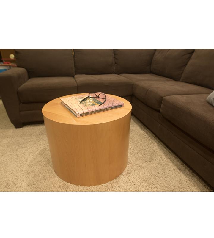 Alder Cylinder Pedestal (real wood veneer) – Pedestal Source