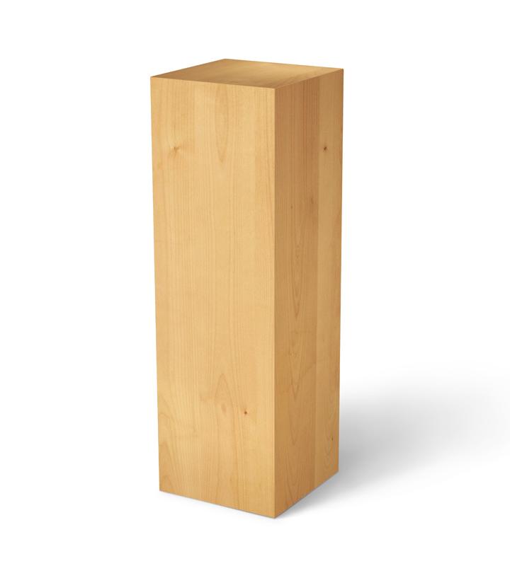 Alder Pedestal (real wood veneer) 11-1/2&quot; x 11-1/2&quot; 12&quot; – Pedestal Source