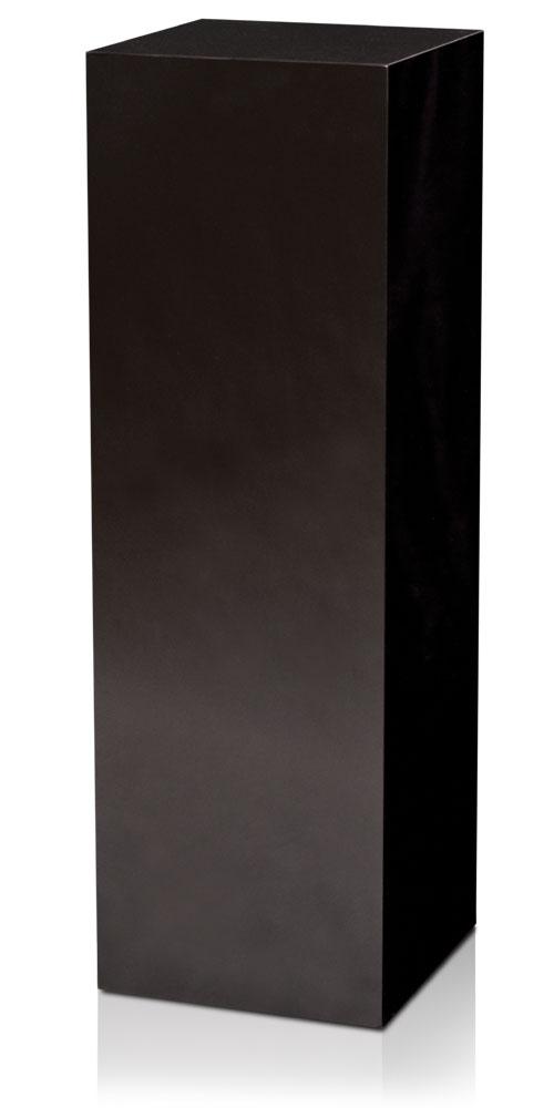 Black Gloss Acrylic Pedestal 11-1/2&quot; x 11-1/2&quot; 12&quot; – Pedestal Source
