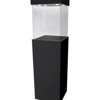 Black Laminate Modern Display Case 11.5" x 11.5" 72" ... – Pedestal Source