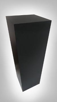 Black Laminate Tapered Pedestal 11-1/2" x 11-1/2" 12" – Pedestal Source