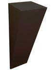 Black Laminate Wedge Wall Shelf 4" x 4" x 13"h – Pedestal Source