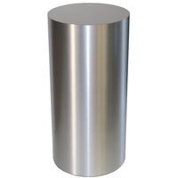 Brushed Aluminum Laminate Cylinder Pedestal 12" dia 3" – Pedestal Source