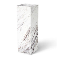 Calcutta Marble Laminate Pedestal 11-1/2" x 11-1/2" 12" Spotlight – Pedestal Source