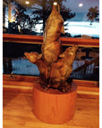 Cherry Cylinder Pedestal (real wood veneer) – Pedestal Source