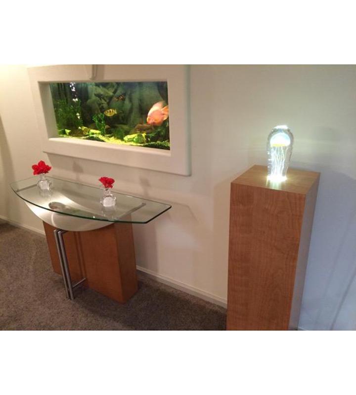Cherry Pedestal - Wooden Pedestal - Real Wood Veneer | Pedestal Source
