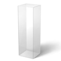 Clear Acrylic Pedestal 11-1/2" x 11-1/2" 12" – Pedestal Source