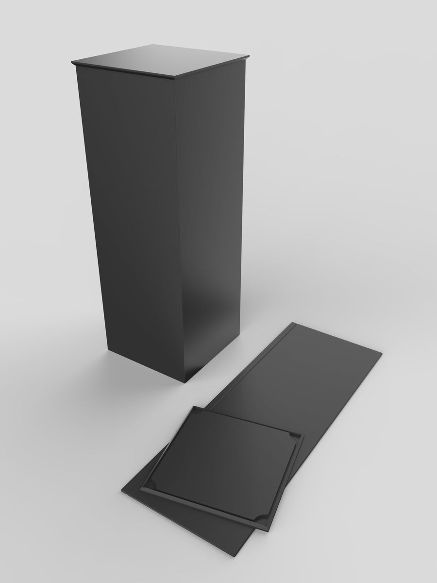 Collapsible Pedestal 11-1/4" x 11-1/4" 42" Black – Pedestal Source