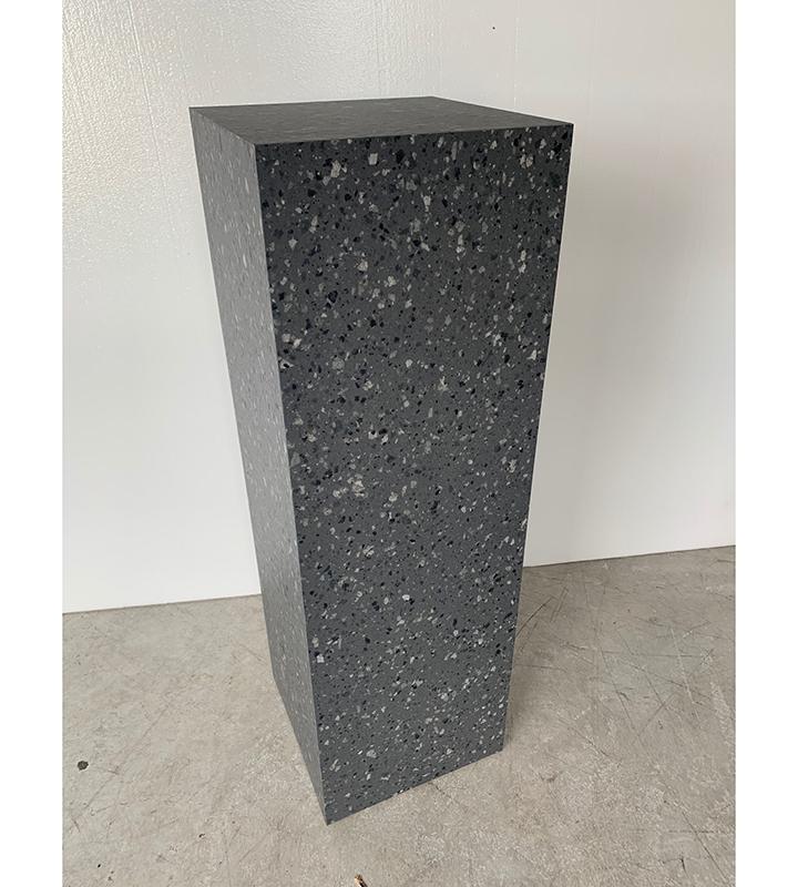Dark Terrazzo Laminate Pedestal 11-1/2&quot; x 11-1/2&quot; 24&quot; Dark – Pedestal Source