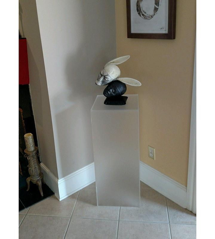 Frosted Acrylic Pedestal – Pedestal Source