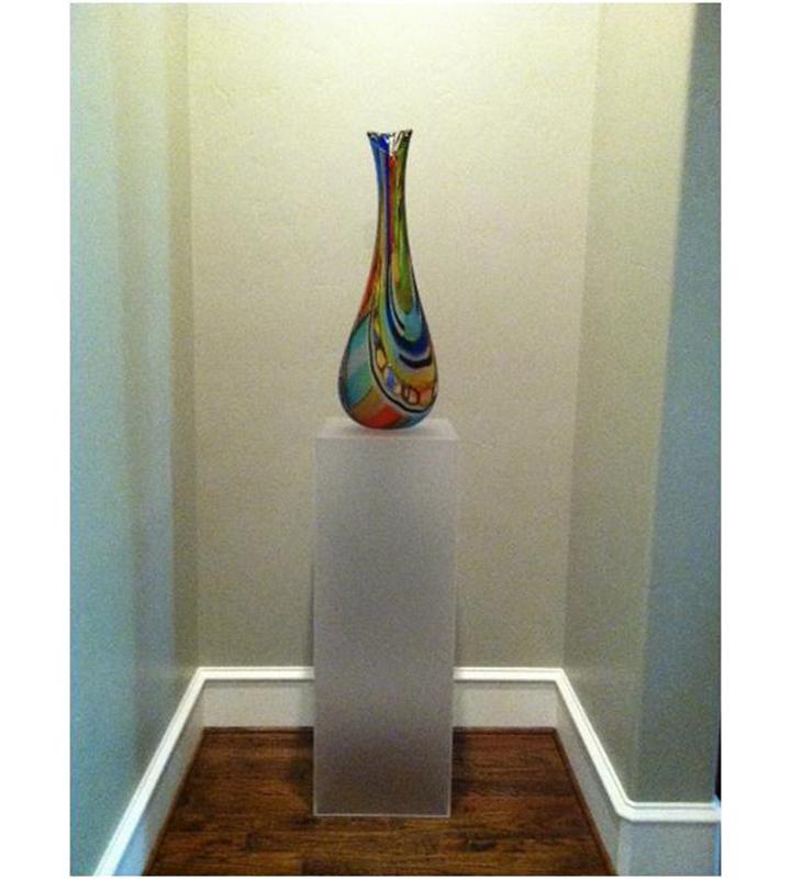 Frosted Acrylic Pedestal – Pedestal Source