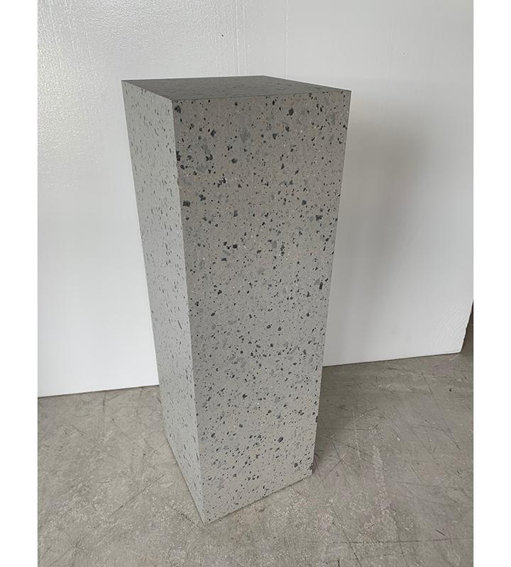 Light Terrazzo Laminate Pedestal 11-1/2&quot; x 11-1/2&quot; 24&quot; Light – Pedestal Source