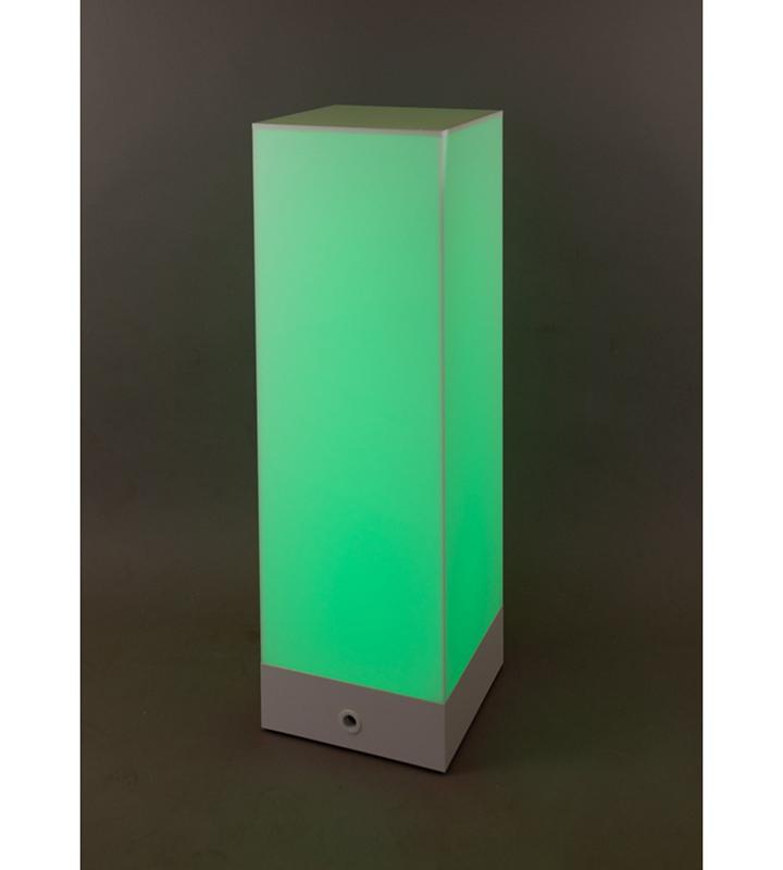 Lighted Acrylic Sign White Pedestal w/ Color-change LED – Pedestal Source