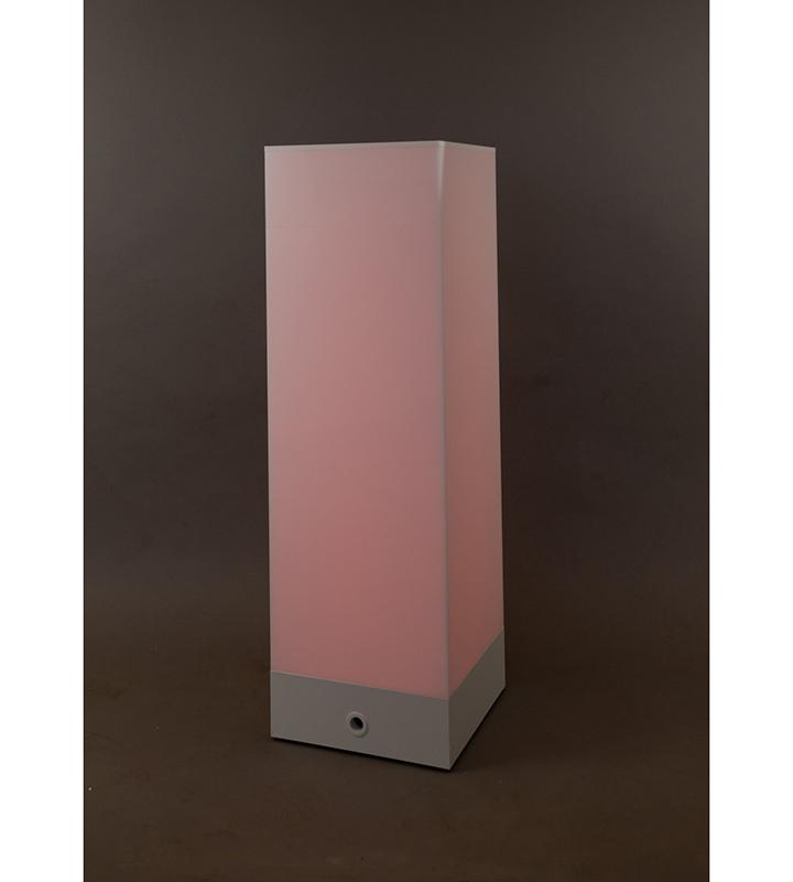 Lighted Acrylic Sign White Pedestal w/ Color-change LED – Pedestal Source